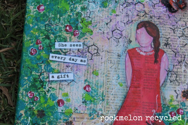 rockmelon recycled she art she sees every day as a gift